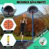 Giantex Trampoline with Basketball Hoop, 12 14 15 16 Ft Trampoline for Kids and Adults with Ladder, ASTM Approved Outdoor Large Recreational Trampoline with Net for Backyards, Park(12 Ft Inside Pad)