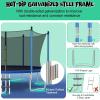 Giantex Trampoline with Basketball Hoop, 12 14 15 16 Ft Trampoline for Kids and Adults with Ladder, ASTM Approved Outdoor Large Recreational Trampoline with Net for Backyards, Park(14 Ft Inside Pad)