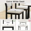 Giantex Upholstered Dining Chairs Set of 2, Sherpa Kitchen Chairs with Wood Frame & Padded Seat, Mid Century Modern Accent Armless Side Chairs for Dining Room, Living Room, Restaurant, White(1)