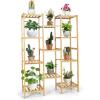 Giantex 11 Tiers Bamboo Plant Stand for Indoor Plants Multiple, Plant Shelf Flower Pots Holder, Storage Organizer Rack Outdoor Plant Display Rack for Living Room Patio Balcony Garden (11-Tier)(11-Tier)