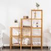 Giantex 11 Tiers Bamboo Plant Stand for Indoor Plants Multiple, Plant Shelf Flower Pots Holder, Storage Organizer Rack Outdoor Plant Display Rack for Living Room Patio Balcony Garden (11-Tier)(12-Tier)