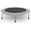 Giantex 36″ 38″ Folding Mini Trampoline, Portable Recreational Fitness Trampoline for Adults, Kids, Max Load 330lbs, Foldable Indoor Exercise Rebounder Trampoline(Grey)