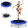 Giantex 36″ 38″ Folding Mini Trampoline, Portable Recreational Fitness Trampoline for Adults, Kids, Max Load 330lbs, Foldable Indoor Exercise Rebounder Trampoline(Blue)