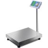 Giantex 660lbs Weight Computing Digital Scale Floor Platform Scale Postal Scale Accurate Shipping Mailing LB/KG Price Calculator Stainless Steel High-Definition Display Screen