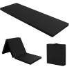 Giantex 6’x 2′ Gymnastics Mat, 2″ Thick Folding Tumbling Mat with Hook and Loop Fastener, Foldable Gym Mat with Carrying Handles, Cheer Mats for Kids Adults Home Exercise Aerobics Fitness(Black)