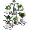 Giantex 7 Tiers Metal Plant Stand Flower Pots Holder, Plant Display Rack for Patio Garden Balcony Home, Indoor Outdoor Storage Shelf Decorative Planter Vertical Flowerpot Holder (7 Tier)(7 Tier)