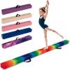 Giantex 7FT/8FT/9FT Balance Beam, Folding Gymnastics Beam w/Carry Handles, Floor Foam Gymnastics Equipment for Kids, Non Slip Rubber Base for Exercise, Practice & Professional Home Training(Rainbow)