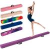 Giantex 7FT/8FT/9FT Balance Beam, Folding Gymnastics Beam w/Carry Handles, Floor Foam Gymnastics Equipment for Kids, Non Slip Rubber Base for Exercise, Practice & Professional Home Training(Purple)