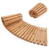 Giantex 8 FT Wooden Garden Pathway 2PCS, 21.5″ W Roll Out Hardwood Walkway with Non-Slip Surface, Tools Free Assembly, Outdoor Rustic Decorative Boardwalk Flooring Pavers for Backyard Wedding(Brown)