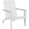 Giantex Adirondack Chair Set of 4 Acacia Wood Outdoor Chairs, 350 lbs Weight Capacity, Weather Resistant Campfire Chairs for Lawn Seating, Garden, Poolside, Balcony, Patio Lounger(White)
