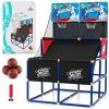 Giantex Arcade Basketball Hoop for Kids – Indoor Outdoor 2 Player Dual Shot Basketball Arcade Game with 4 Balls and Ball Pump, Great Gift for Boys and Girls Ages 3+