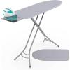 Giantex Foldable Ironing Board with Iron Rest, Heat Resistant Cover, 48.5″ x 15.5″ Ironing Surface, 27″-36″ Adjustable Heights, Sturdy Metal Frame, Iron Board for Laundry Room (Light Gray)(Light Gray)