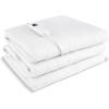Giantex Heated Mattress Pad, Machine Washable Bed Warmer with Single Controller, 9 Heat Setting, 9-Hour Auto Off, Overheat Protection, Fit Up to 10”, Electric Mattress Pad, White, Twin Size, 76” x 39”(White)