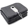 Giantex Massage Table Warmer, Electric Heated Mattress Pad, Heating Pad with Low-Voltage, 5 Modes Temper Control and Timer, Fast Heating, Detachable Connector, Warmer Bed Toppers, Grey(Grey)