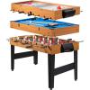 Giantex Multi Game Table, 3-in-1 48″ Combo Game Table w/Soccer, Billiard, Slide Hockey, Wood Foosball Table, Perfect for Game Rooms, Arcades, Bars, Parties, Family Night