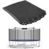Giantex Replacement Trampoline Mat, High-Elastic PP Weather-Resistant Mat Fits 8 10 12 14 16ft Round Frame, Spring Not Included(16Ft w/ 108 V-Hooks 7” Spring)