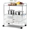 Giantex Rolling Storage Cart with 10 Drawers, Utility Cart with Tabletop, Drawer Organizer with Wheels for Craft Art Paper Tool, Mobile Organization & Sorting for Office Home School School Supplies(Clear White)