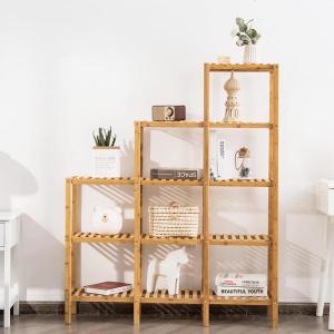 Giantex 11 Tiers Bamboo Plant Stand for Indoor Plants Multiple, Plant Shelf Flower Pots Holder, Storage Organizer Rack Outdoor Plant Display Rack for Living Room Patio Balcony Garden (11-Tier)(12-Tier)