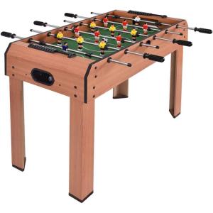 Giantex 37″ Foosball Table, Wooden Competition Soccer Game Table w/ 2 Balls, 2 Cup Holders, Recreational Table Football for Arcades, Game Room, Bars, Parties, Family Night