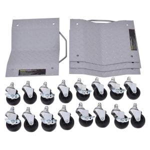 Giantex 4 PCS Wheel Dollies, 4 X 3″ Set Wheel Dollies, Vehicle Moving Tool, Car Auto Repair Tools, Gray