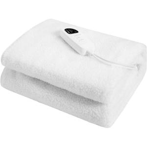 Giantex Massage Table Warmer, Heated Mattress Pad, Electric Heating Pad with 5 Heat Settings, 12 Ft Cord and Overheat Protection, Digital Timer, 71 x 30 Inches Massage Bed Warmer for Spa Table, White