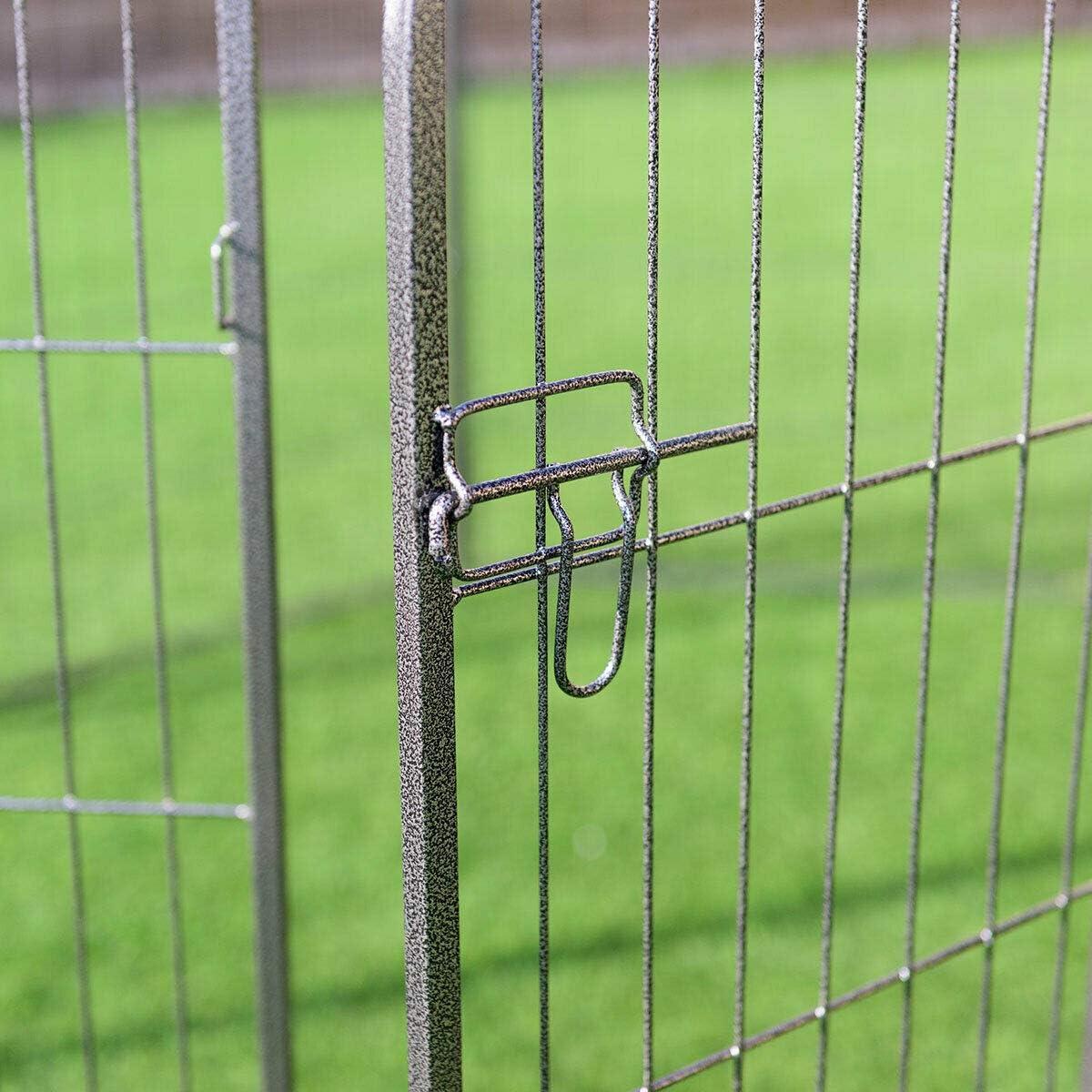 image:imageGiantex 40 168 Panel Pet Playpen with Door Foldable Dog Exercise Pen Portable FreeStanding Cat Fence for Outdoor amp Outdoor Metal Dog Puppy Cat Exercise Fence Barrier Kennel 8 Panels 408 Panels