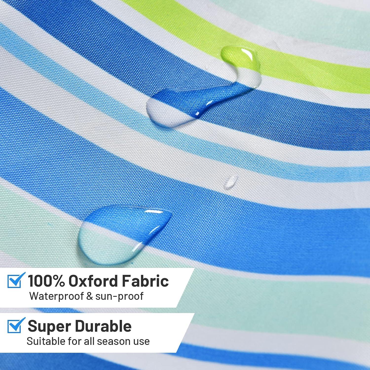 image:imageGiantex 8 Ft Beach Umbrella Patio Sunshade Umbrella with Sand Anchor amp Tilt Mechanism 16 Fiberglass Ribs AirVent Design Portable Sun Shelter Suitable for Seaside Backyard Poolside Market EntranceBlue