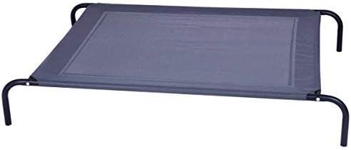 image:imageGiantex Elevated Pet Bed for Medium Large Dogs Keep Pets Cool Portable Raised Pet Cot Indoor Outdoor Camping Waterproof Breathable Mat Steel Frame Easy Assembly LargeXLarge