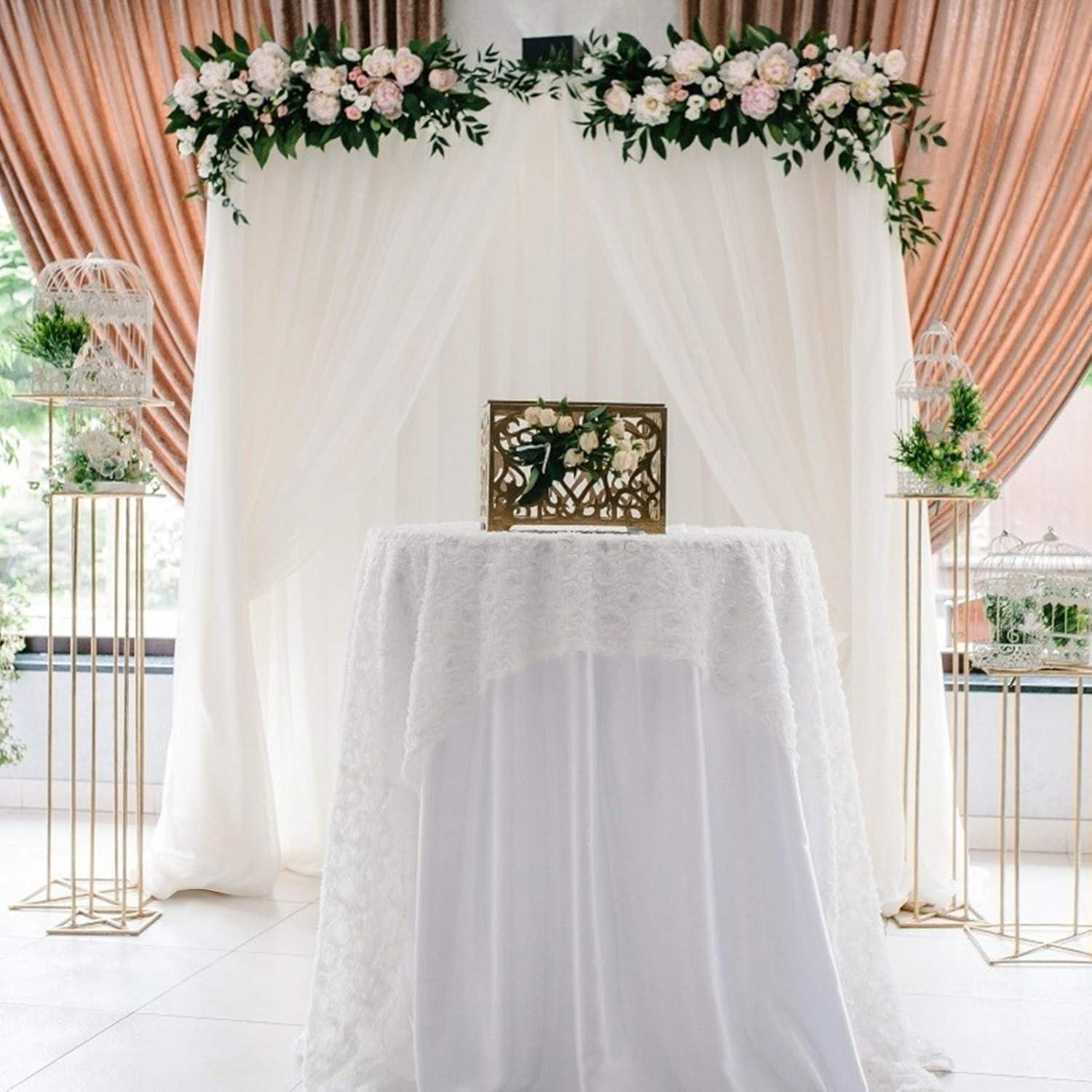 image:imageGiantex Metal Garden Arch Wedding Arbor for Ceremony Pergola Garden Trellis for Various Climbing Plant Bridal Party Decoration Arbor for Outdoor Lawn Backyard