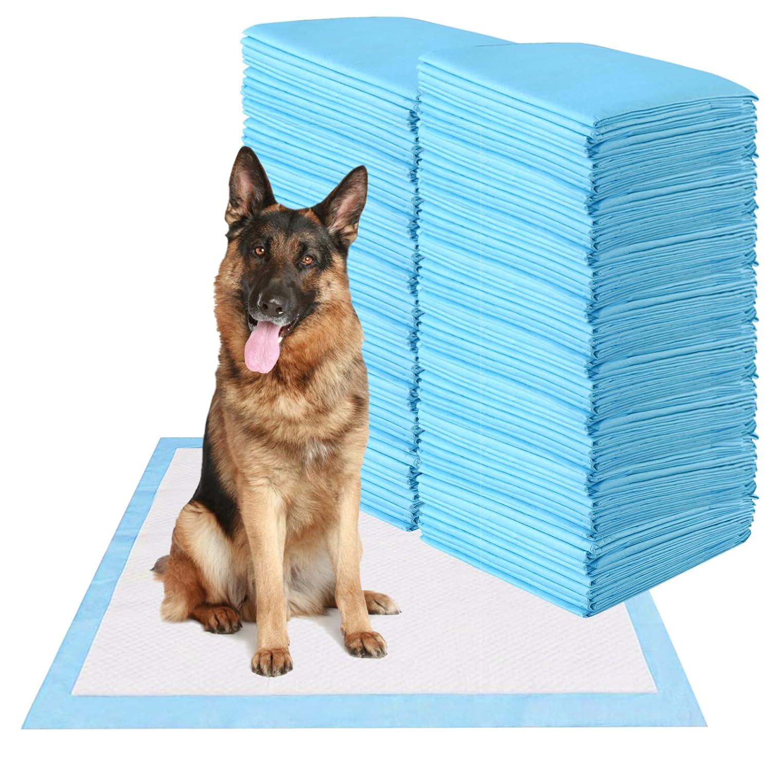 image:imageGiantex Puppy Pee Pads 200 Count 24x24 Dog Potty Pads Powerful Absorbency 5Layer Design LeakProof Disposable Pet Piddle Training Pad for Dogs Doggie Cats Rabbits30x30