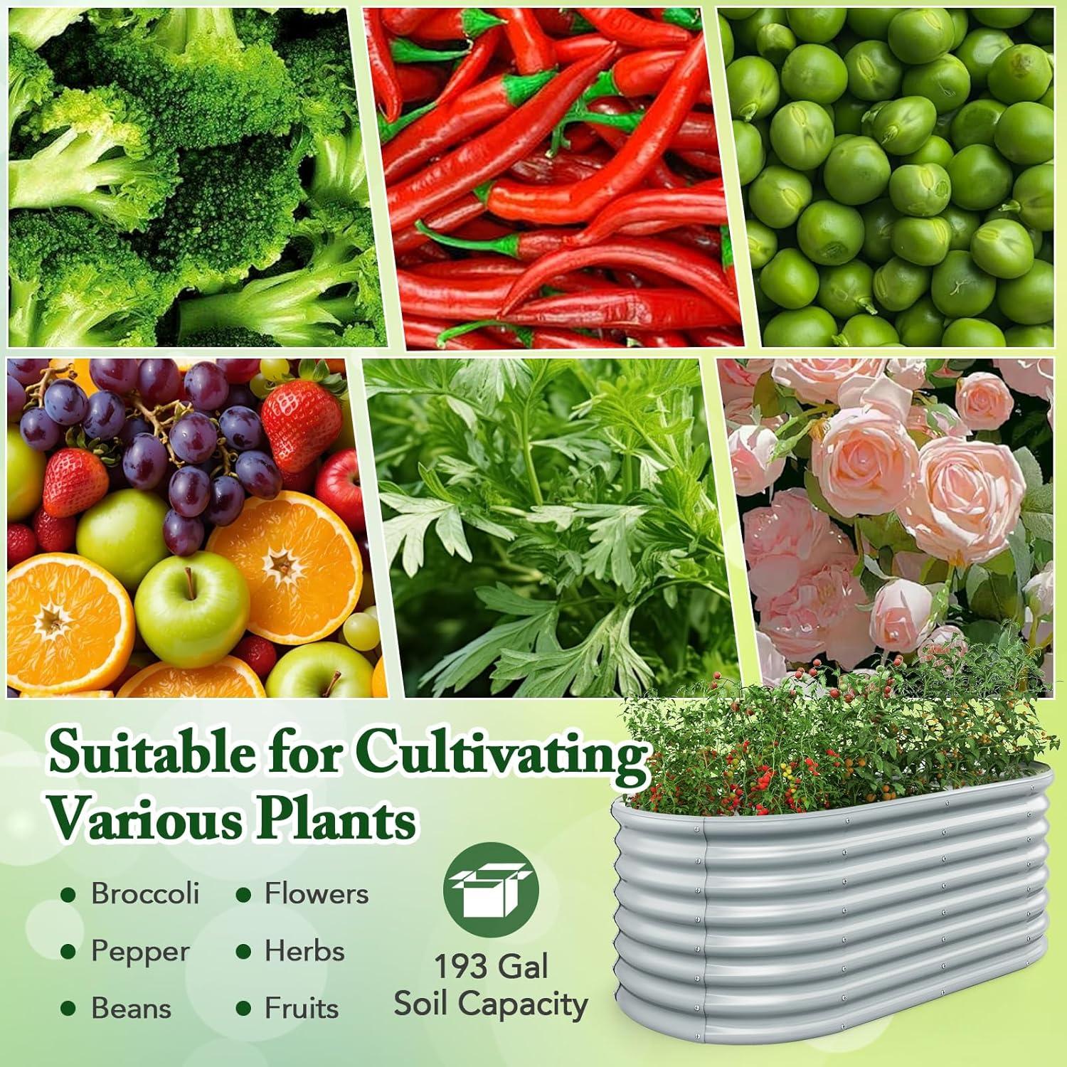 image:imageGiantex Raised Garden Bed Elevated Wood Planter Stand Garden Grow Box Kit WLegs for Vegetable Flower Herb Outdoor Planter WShelf for Garden Patio Backyard NaturalGray