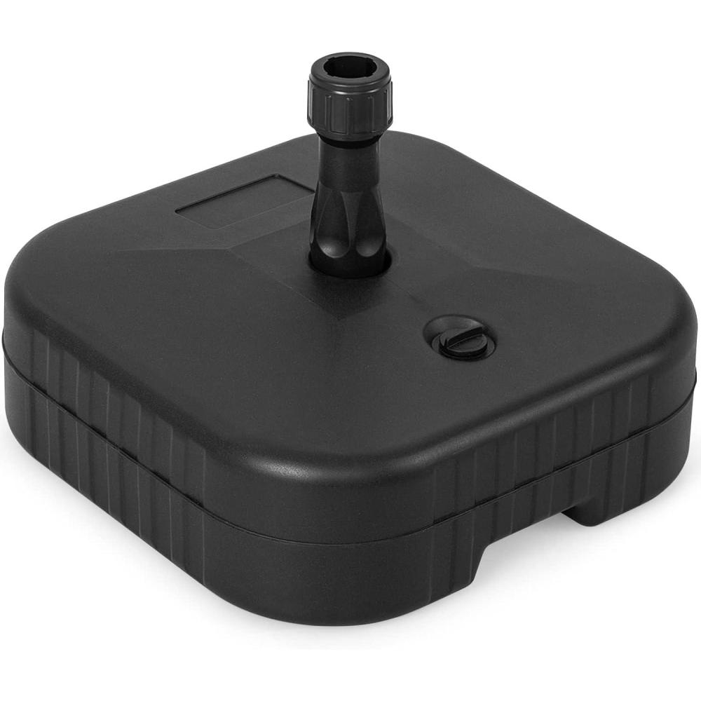 image:imageGiantex 72 lbs Fillable Umbrella Base Heavy Duty HDPE Umbrella Stand Fits 15 Umbrella Poles Water Sand Filled Weighted Market Table Umbrella Holder for Yard Garden Patio Poolside 165 inch