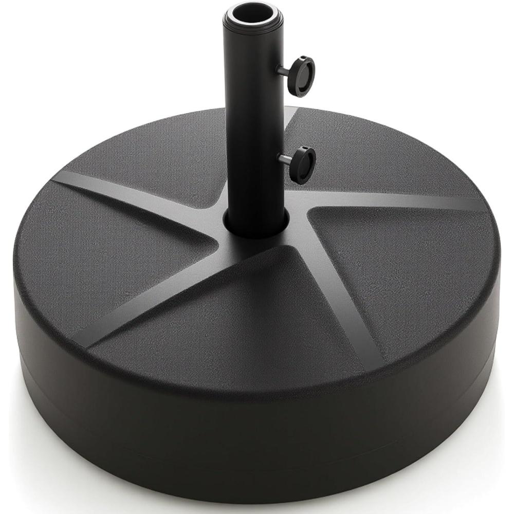 image:imageGiantex 75lbs Fillable Umbrella Base 20 inch Water and Sand Filled Umbrella Stand Fit 1519 Umbrella Pole HDPE Weighted Market Table Umbrella Holder for Outdoor Deck Garden Poolside880 Pounds