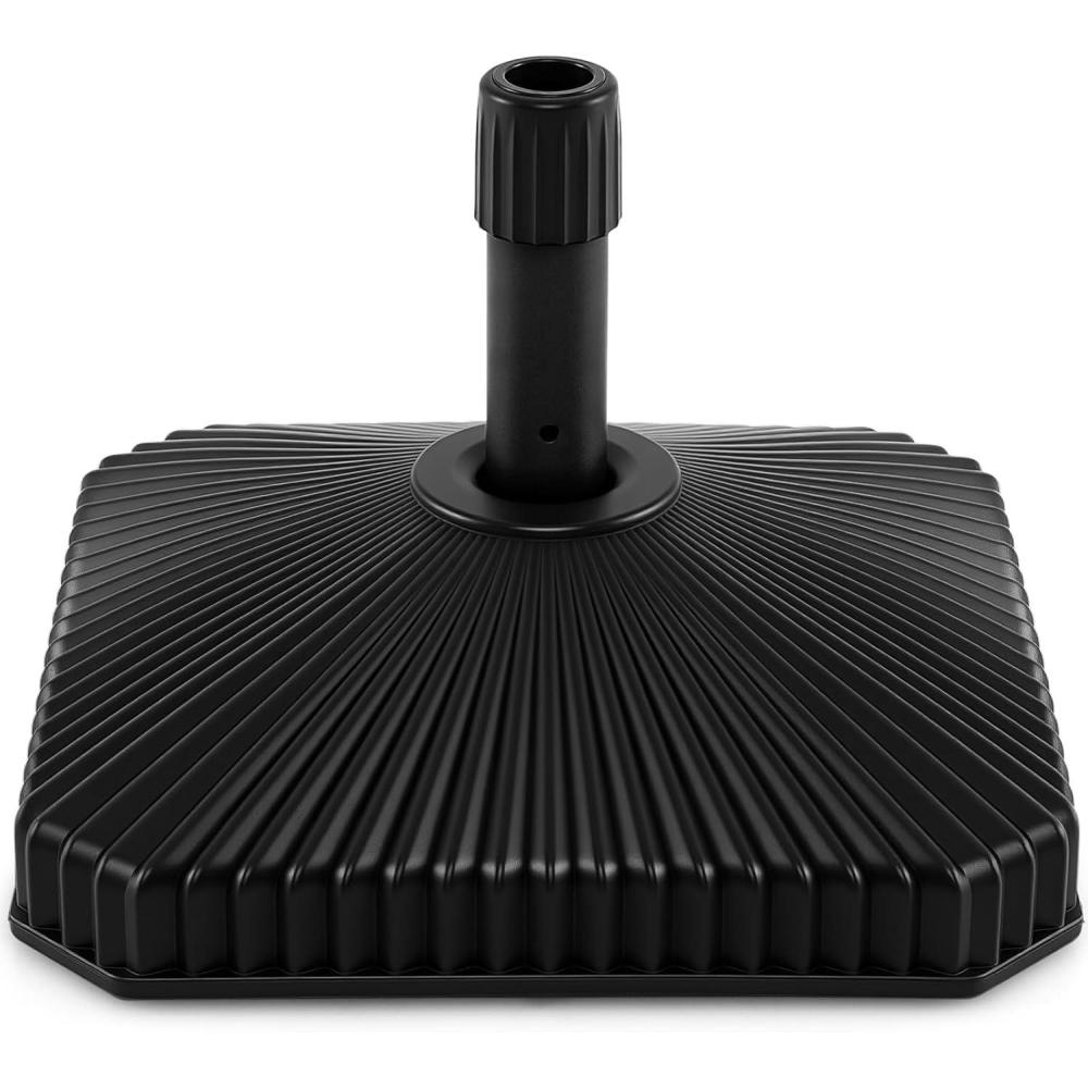 image:imageGiantex 75lbs Fillable Umbrella Base 20 inch Water and Sand Filled Umbrella Stand Fit 1519 Umbrella Pole HDPE Weighted Market Table Umbrella Holder for Outdoor Deck Garden Poolside440 Pounds