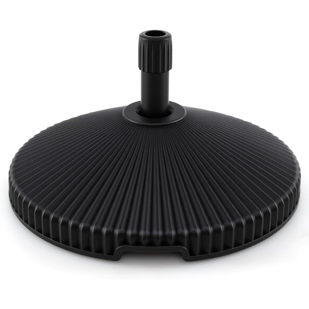 image:imageGiantex 75lbs Fillable Umbrella Base 20 inch Water and Sand Filled Umbrella Stand Fit 1519 Umbrella Pole HDPE Weighted Market Table Umbrella Holder for Outdoor Deck Garden Poolside550 Pounds