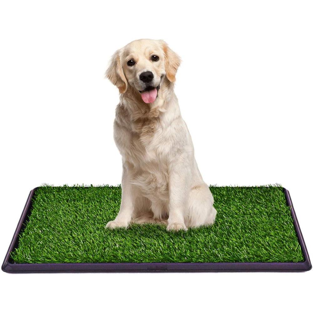image:imageGiantex Dog Puppy Pet Potty Pad Home Training Toilet Pad Grass Surface Portable Dog Mat Turf Patch Bathroom Indoor Outdoor 30x20