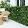 Giantex 12PCS 20x20inch Artificial Boxwood Panels, 33.3 Square Feet Faux Greenery Wall Privacy Hedge Screen for Wedding Decorations Fence Backdrop, Outdoor Patio Garden Topiary Hedge Protective Screen(Green Boxwood)