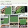 Giantex 12PCS 20x20inch Artificial Boxwood Panels, 33.3 Square Feet Faux Greenery Wall Privacy Hedge Screen for Wedding Decorations Fence Backdrop, Outdoor Patio Garden Topiary Hedge Protective Screen(Green Laurel & Daisy)
