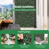 Giantex 12PCS 20x20inch Artificial Boxwood Panels, 33.3 Square Feet Faux Greenery Wall Privacy Hedge Screen for Wedding Decorations Fence Backdrop, Outdoor Patio Garden Topiary Hedge Protective Screen(Green Peanut Leaves)