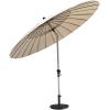 Giantex 20″ Outdoor Patio Half Round Umbrella Base Stand Black W/ 9Ft Half Round Umbrella (Stand)