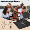 Giantex 284 lbs Fillable Offset Patio Umbrella Base, 4PCS Umbrella Stand Water Sand Weight for Cantilever Umbrella, 4 Connecting Pins, Easy-Filling Spouts, Outdoor Market Umbrella Holder for Garden(220.0 Pounds)