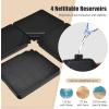 Giantex 284 lbs Fillable Offset Patio Umbrella Base, 4PCS Umbrella Stand Water Sand Weight for Cantilever Umbrella, 4 Connecting Pins, Easy-Filling Spouts, Outdoor Market Umbrella Holder for Garden(220.0 Pounds)
