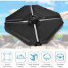Giantex 284 lbs Fillable Offset Patio Umbrella Base, 4PCS Umbrella Stand Water Sand Weight for Cantilever Umbrella, 4 Connecting Pins, Easy-Filling Spouts, Outdoor Market Umbrella Holder for Garden(195.0 Pounds)