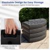 Giantex 284 lbs Fillable Offset Patio Umbrella Base, 4PCS Umbrella Stand Water Sand Weight for Cantilever Umbrella, 4 Connecting Pins, Easy-Filling Spouts, Outdoor Market Umbrella Holder for Garden(184.0 Pounds)