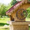 Giantex 30-Inch Wagon Wheels 2 Pieces, Carbonized Solid Fir Wood, Old Western Style Wall Art Garden Decor, Decorative Rustic Hanging Wood Wheels for Yard Garage Bar Farmhouse Outdoor(30″ – 2 Pieces)