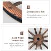 Giantex 30-Inch Wagon Wheels 2 Pieces, Carbonized Solid Fir Wood, Old Western Style Wall Art Garden Decor, Decorative Rustic Hanging Wood Wheels for Yard Garage Bar Farmhouse Outdoor(30″ – 2 Pieces)