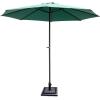 Giantex 30lbs Patio Market Umbrella Base, Heavy Duty Outdoor Stand, Cast Iron Tube Umbrella Holder for Garden Beach, Classic Square Umbrella Standing Deck Porch