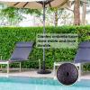 Giantex 30lbs Patio Market Umbrella Base, Heavy Duty Outdoor Stand, Cast Iron Umbrella Holder for Garden Beach, Classic Round Umbrella Standing Deck Porch