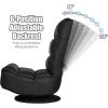 Giantex 360 Degree Swivel Floor Chair, Folding Floor Gaming Chair with 6 Positions Adjustable, Lazy Sofa Lounge Chair w/Tufted Back Support, Video Gaming Chair for Reading TV Watching (Black)(Black)