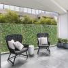 Giantex 3PCS Expandable Artificial Hedges Faux Ivy Leaves Fence, Stretchable Artificial Ivy Privacy Fence Screen Decorative Trellis for Backdrop Outdoor Garden Porch Patio Home Decorations